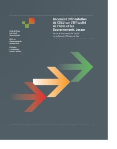 Document d'Orientation de CGLU sur l'efficacité de l'aide et les Gouvernements Locaux