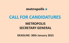 The METROPOLIS association is recruiting its new Secretary-General