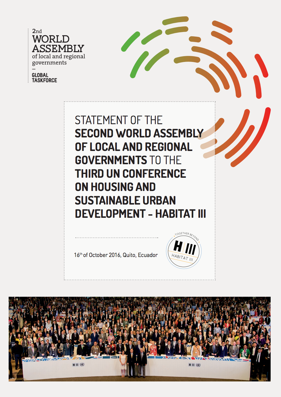 Statement of the Second World Assembly to Habitat III