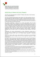 Note d'Orientation de CGLU sur les Finances Locales