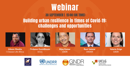 Webinar: Building urban resilience in times of COVID-19: challenges and opportunities