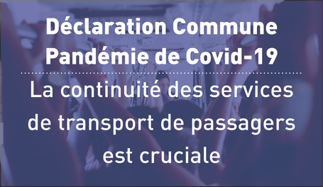 CGLU rejoint l'appel mondial sur l'importance d'assurer la continuité du transports publics pendant y au-delà de la crise