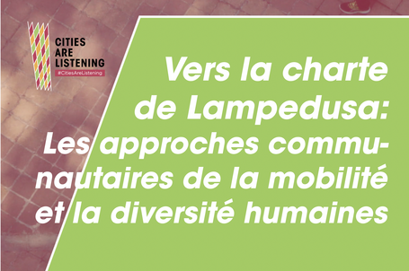 Cities Are Listening - Vers la charte de Lampedusa 