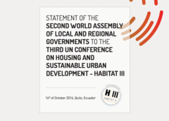 Statement of the Second World Assembly of Local and Regional Governments to Habitat III