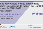 Séminaire en ligne : Les collectivités locales et régionales dans le processus de rapport sur les ODD - Vers le FPHN 2020